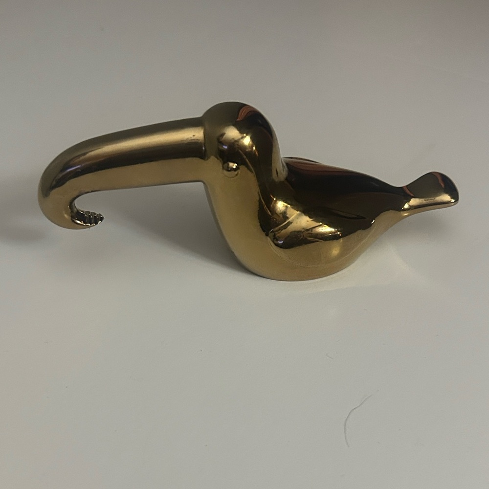 Sunny life Gold Bird Figurine Brass Sleek bottle opener